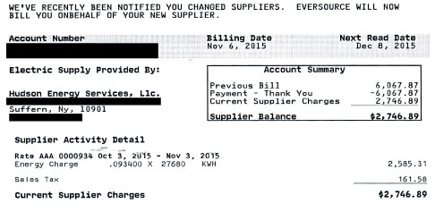 How to read your electic bill supply