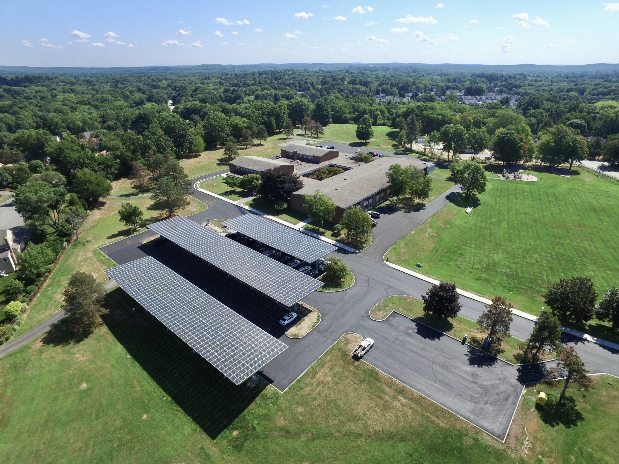 Solect solar canopy installation