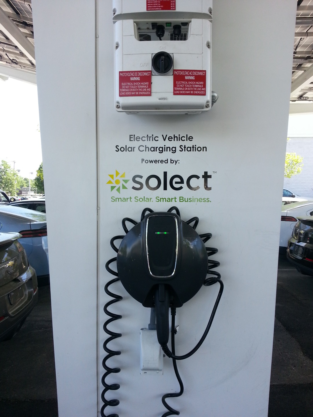 EV charging station at Herb Connolly