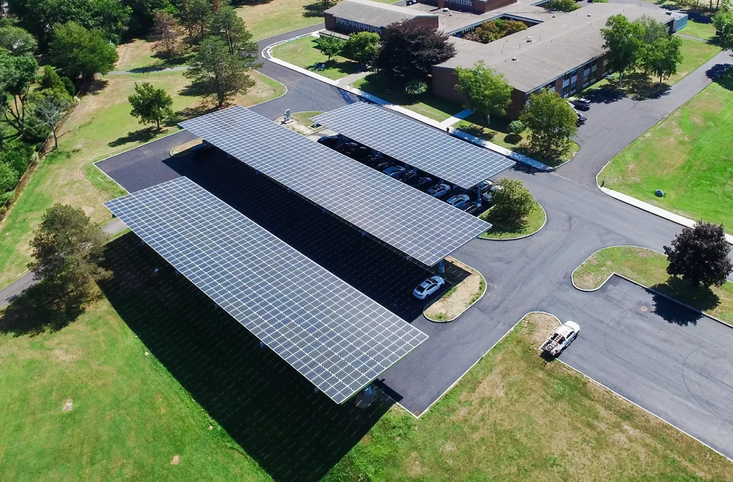 Framingham Fuller School solar canopy